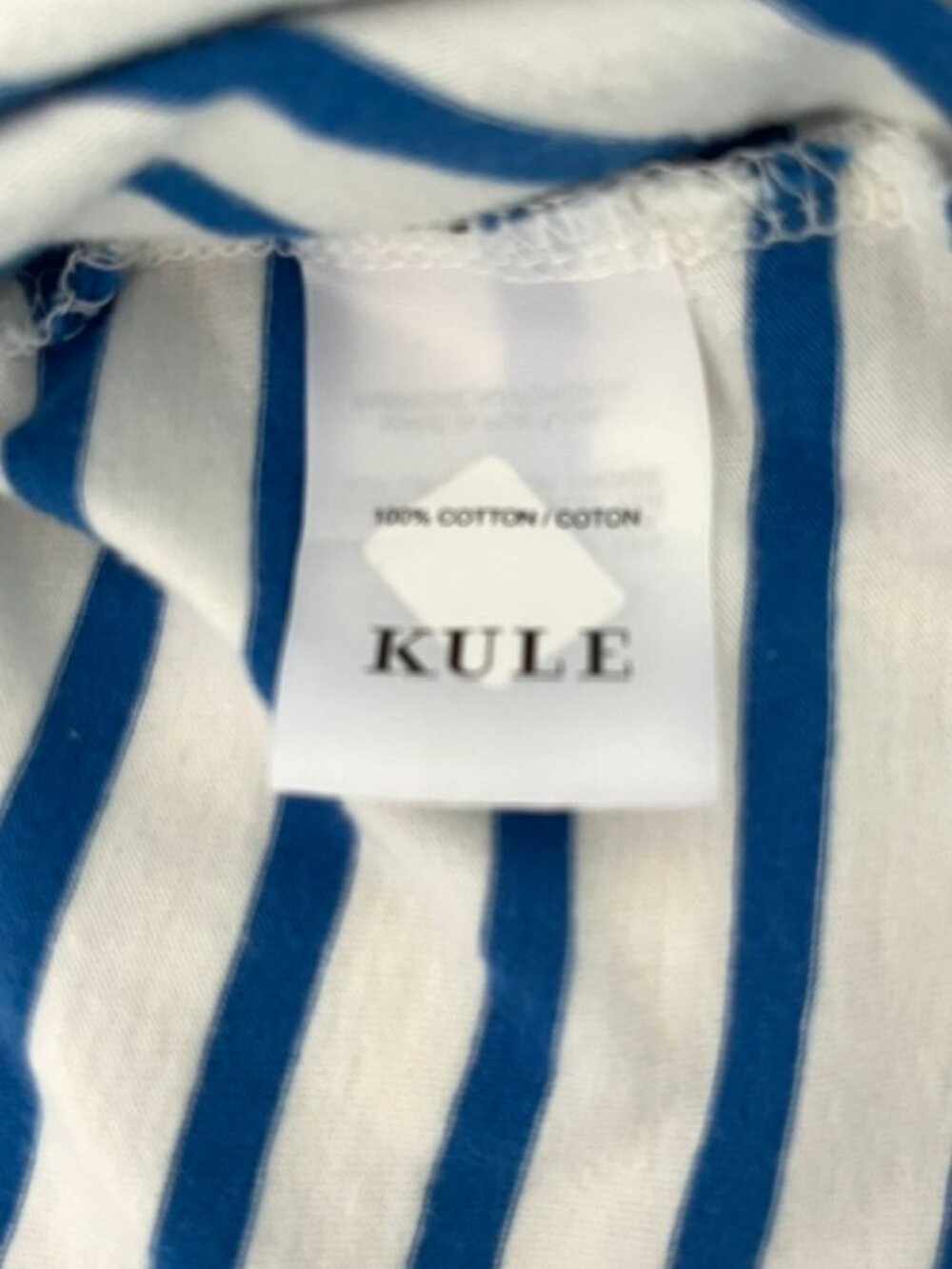 KULE Striped Modern Short Sleeve Tee | Size M - Picture 8 of 8